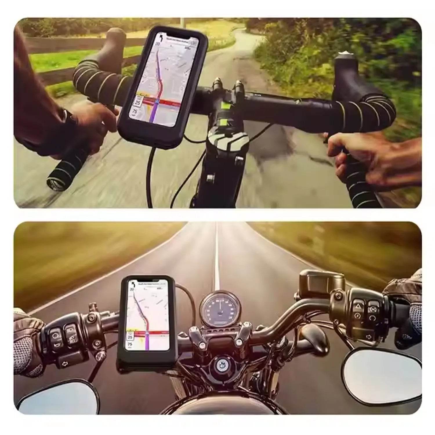 360 Rotation Bike Phone Mount Waterproof Cell Phone Holder (1 Pc) - infinityexculsivestore.com