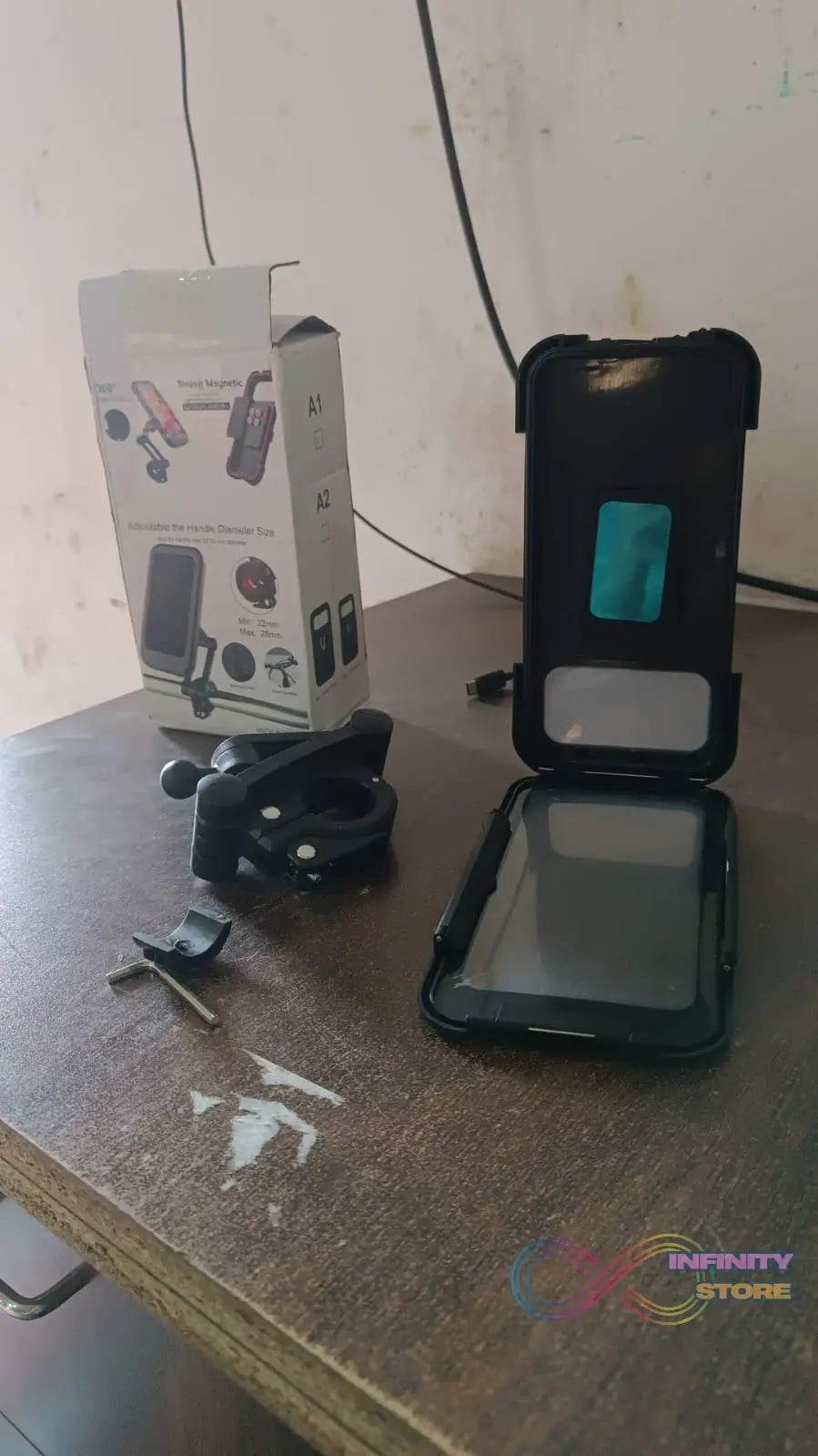 360 Rotation Bike Phone Mount Waterproof Cell Phone Holder (1 Pc) - infinityexculsivestore.com