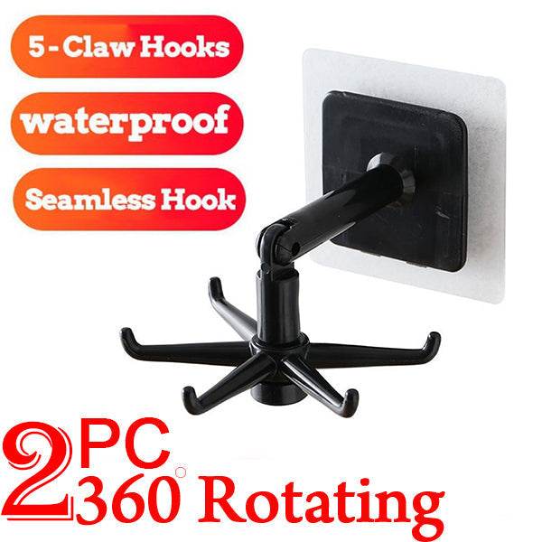 360° rotatable hooks for hanging (Pack of 2) (Brown Box) - infinityexculsivestore.com