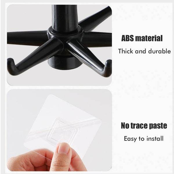 360° rotatable hooks for hanging (Pack of 2) (Brown Box) - infinityexculsivestore.com