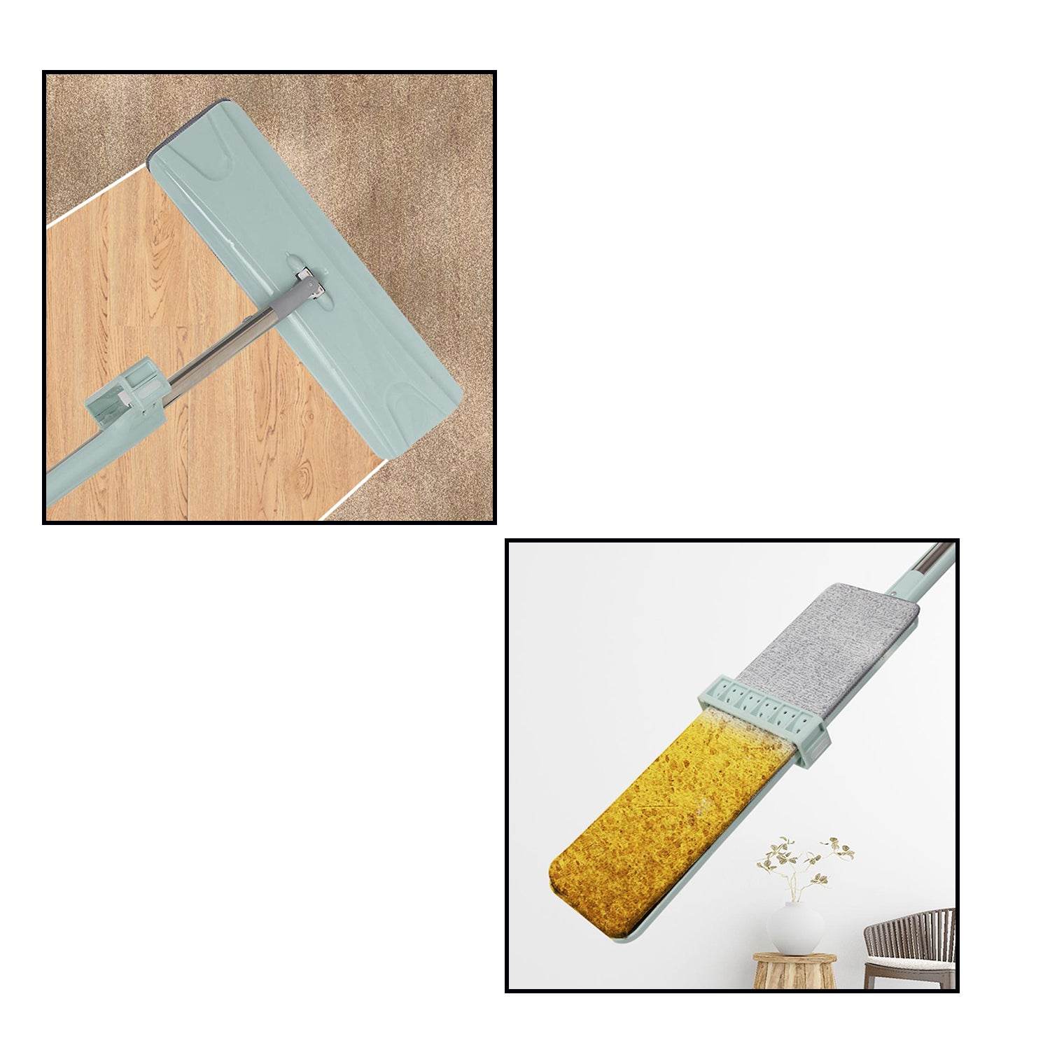 360Degree Rotation Flat Mop Floor Cleaning Microfiber Squeeze Mop Floor Clean. - infinityexculsivestore.com