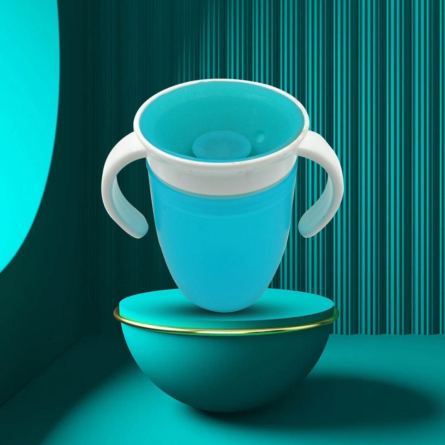 360d Magic Cup, Baby and Sippy Cup, Water and Weaning Cup 6+ to 12 Months, 7 oz/207 ml, Doidy Cup - Training Sippy Cups - Use from 3-6 Months to Toddler (1 Pc 207ML) - infinityexculsivestore.com