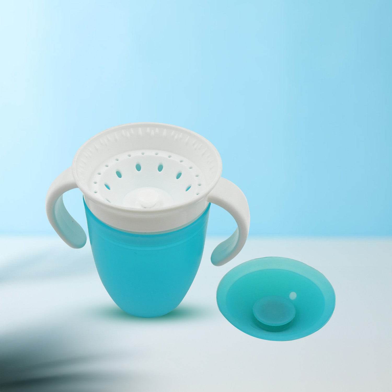 360d Magic Cup, Baby and Sippy Cup, Water and Weaning Cup 6+ to 12 Months, 7 oz/207 ml, Doidy Cup - Training Sippy Cups - Use from 3-6 Months to Toddler (1 Pc 207ML) - infinityexculsivestore.com