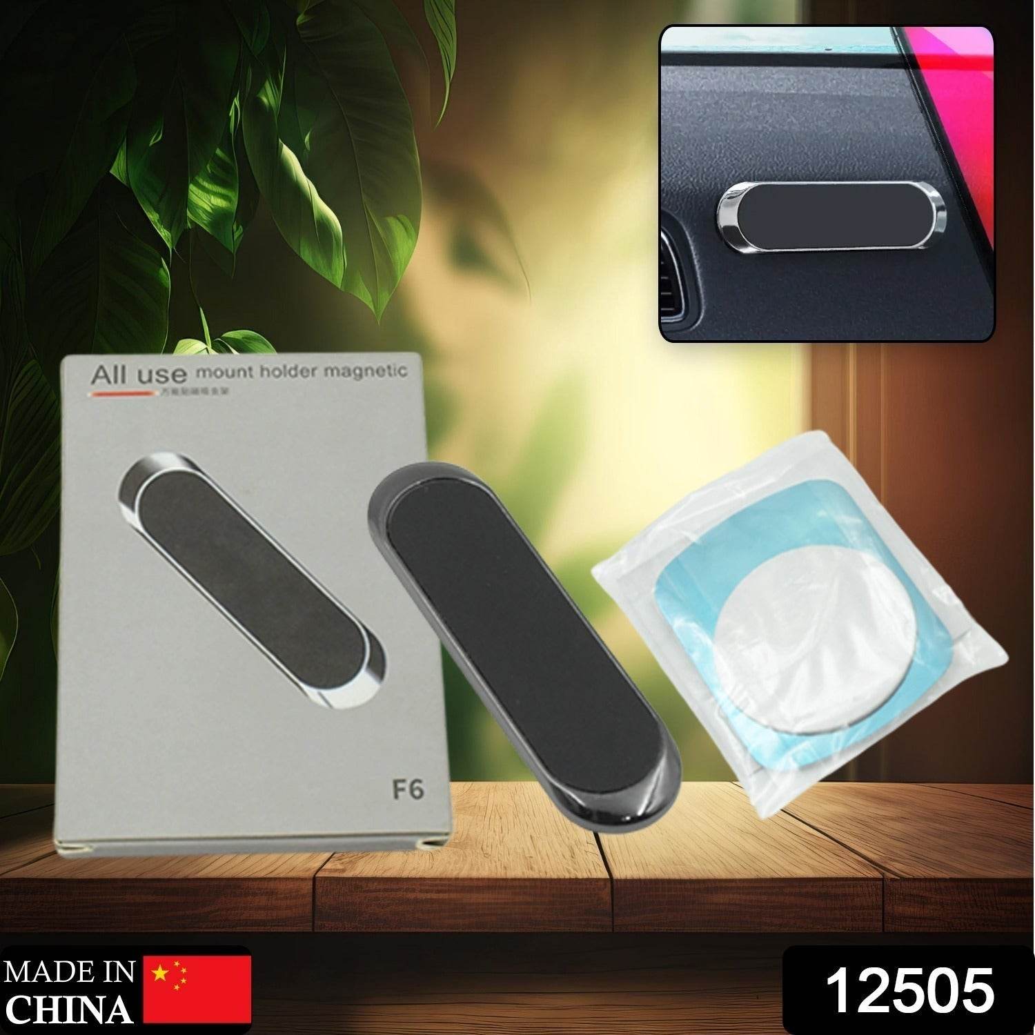 360d Rotation Magnetic Mobile Holder for Car Dashboard Stand Strongest Magnets Phone Metal Bracket Car, Bike, Scooter, Desk, Office, Home Universal (1 Pc) - infinityexculsivestore.com