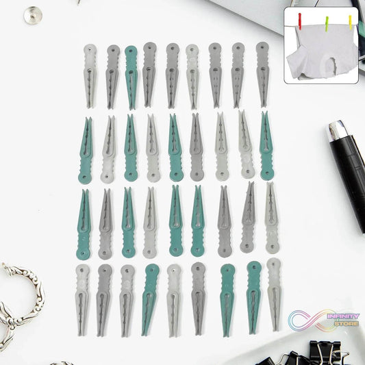 36Pcs MULTIPURPOSE PLASTIC CLOTH HANGING PEGS / CLIPS - 36 PCS - infinityexculsivestore.com