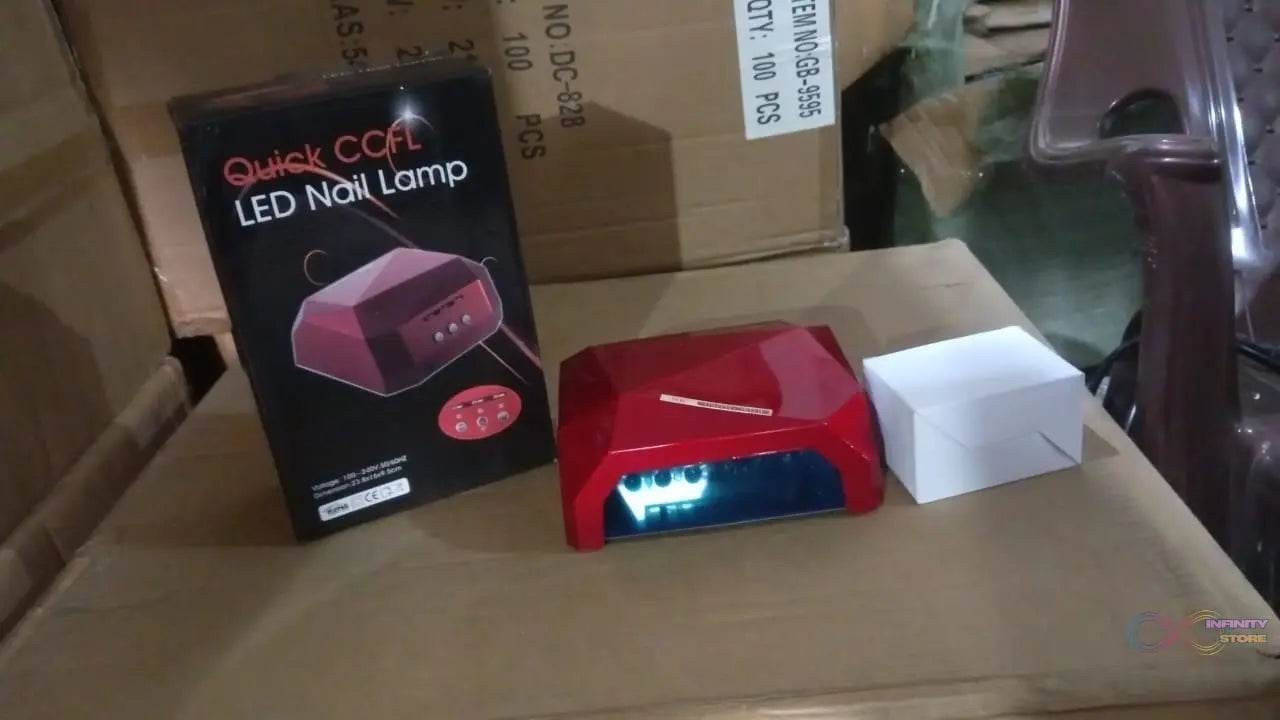 36W LED Nail Dryer, Curing Nail Polish UV Gel Diamond Shaped Nail Dryers (1 Pc) - infinityexculsivestore.com
