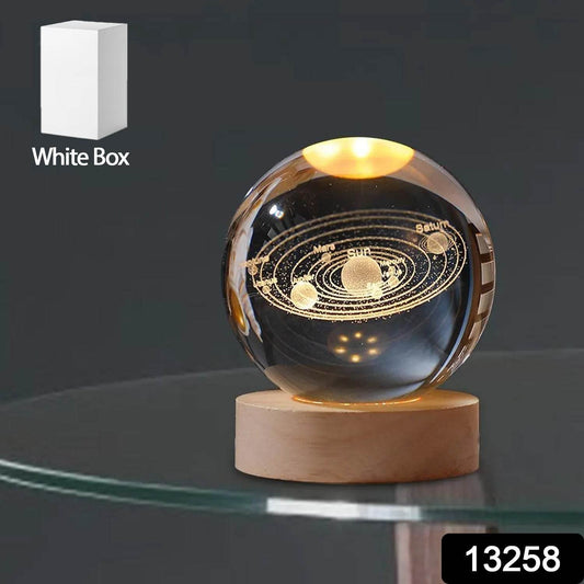 3D Astronomy Night Lamp Crystal Ball lamps With Base (1 Pc) - infinityexculsivestore.com