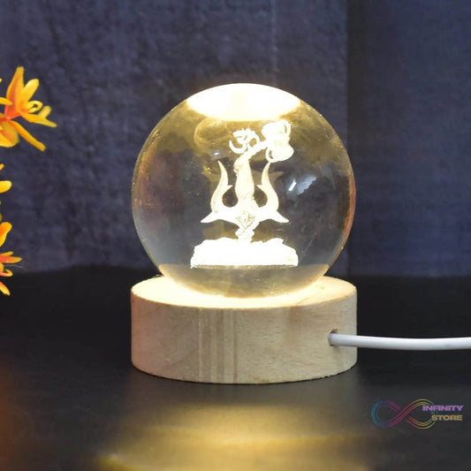 3D Crystal Ball lamps 3D Crystal Ball Night Light (1 Pc) - infinityexculsivestore.com