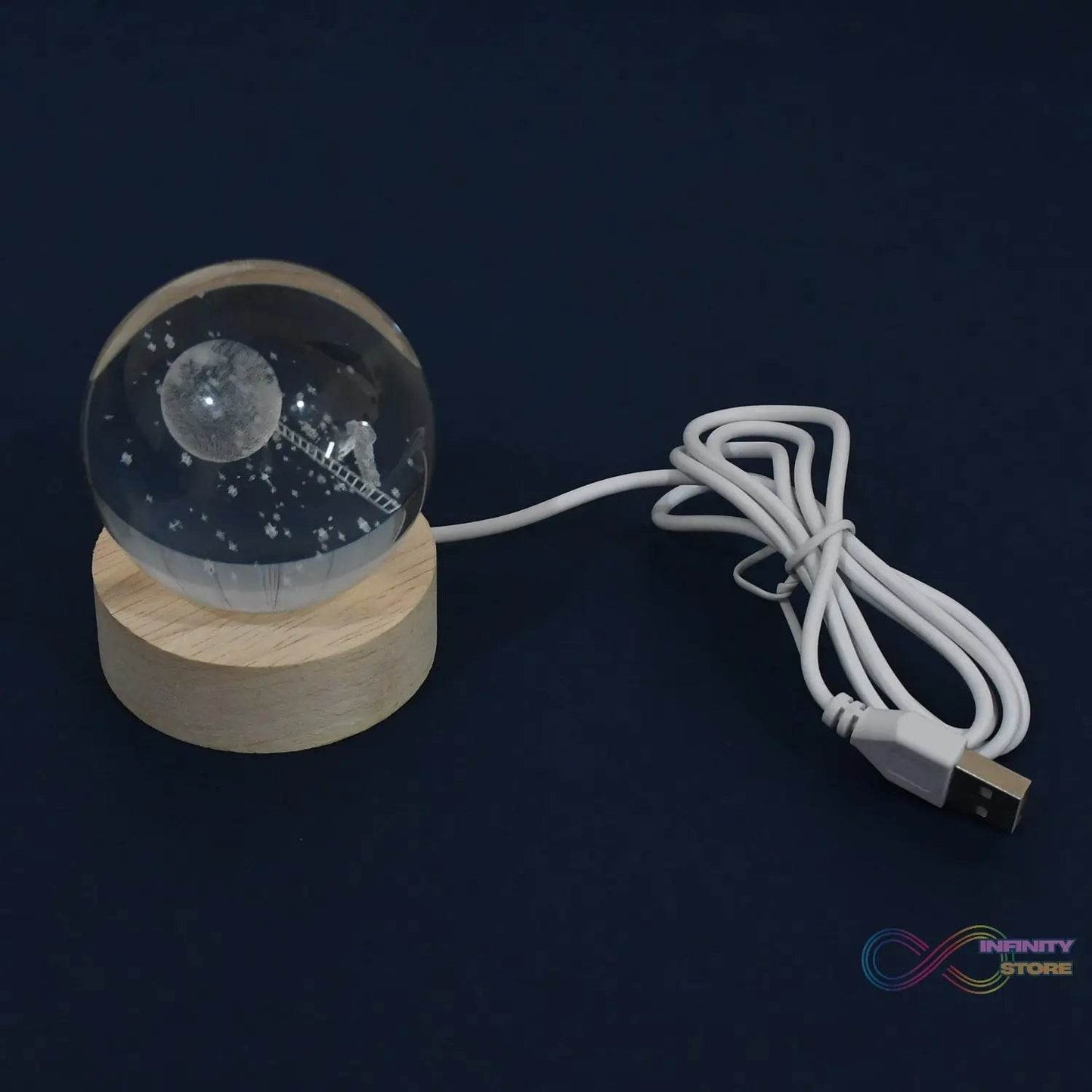 3D Crystal Ball lamps With Base (1 Pc) - infinityexculsivestore.com
