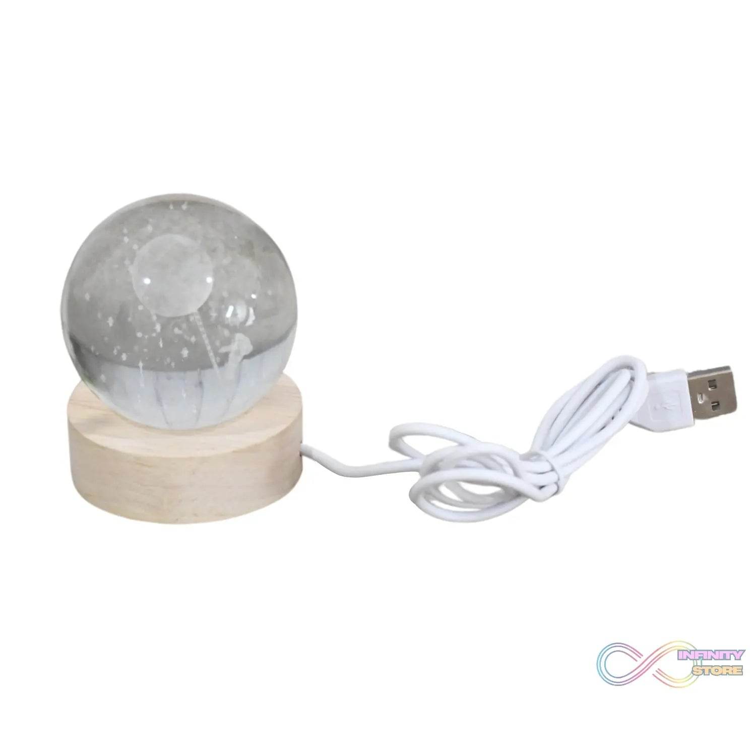 3D Crystal Ball lamps With Base (1 Pc) - infinityexculsivestore.com