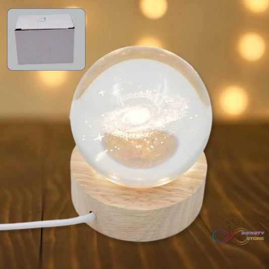 3D Crystal Ball lamps With Base (1 Pc) - infinityexculsivestore.com