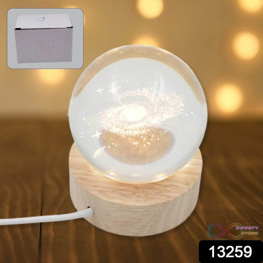 3D Crystal Ball lamps With Base (1 Pc) - infinityexculsivestore.com