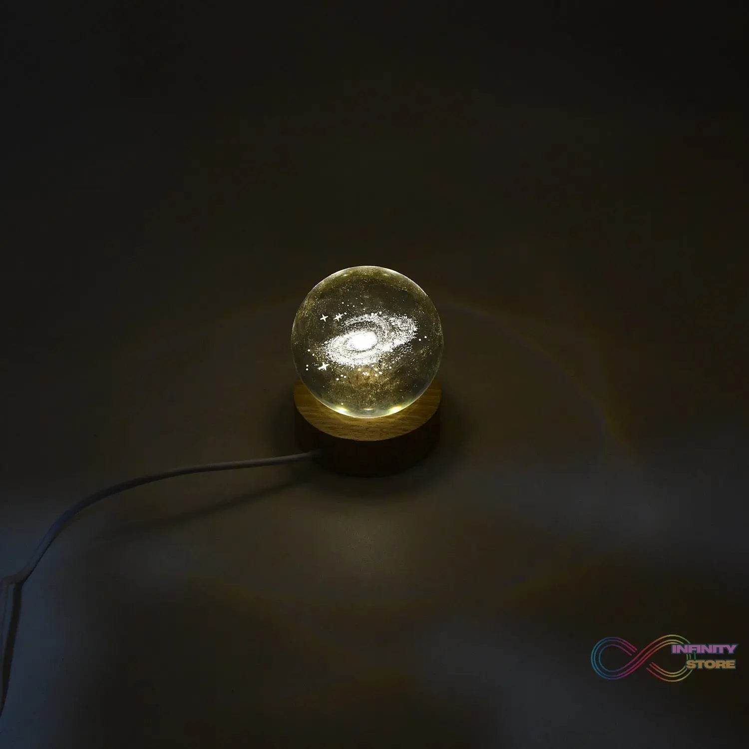 3D Crystal Ball lamps With Base (1 Pc) - infinityexculsivestore.com