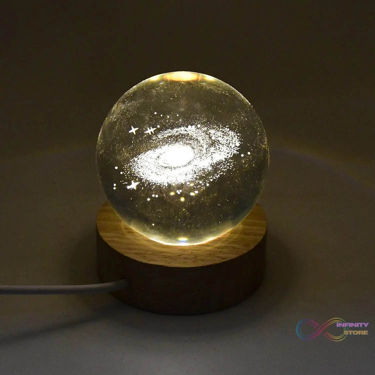 3D Crystal Ball lamps With Base (1 Pc) - infinityexculsivestore.com