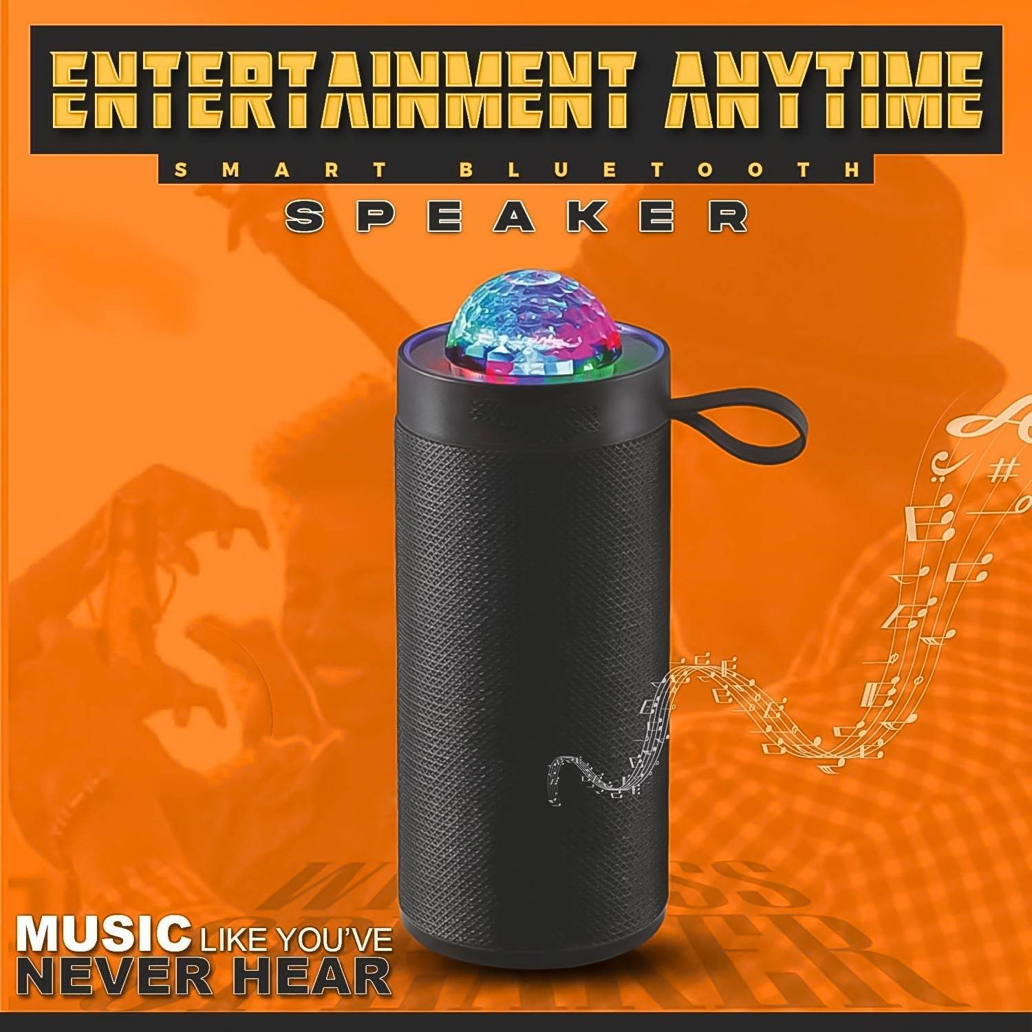 3D Disco Light Sound Bluetooth Speaker (1 Pc) - infinityexculsivestore.com