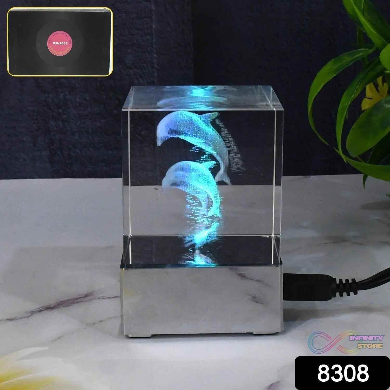 3D Dolphin LED Light, Desk Decor, LED Light Base, USB Charging (1 Pc) - infinityexculsivestore.com