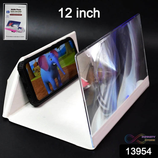 3D HD Mobile Phone Screen Magnifier Amplifier (1 Pc / 12 Inch) - infinityexculsivestore.com