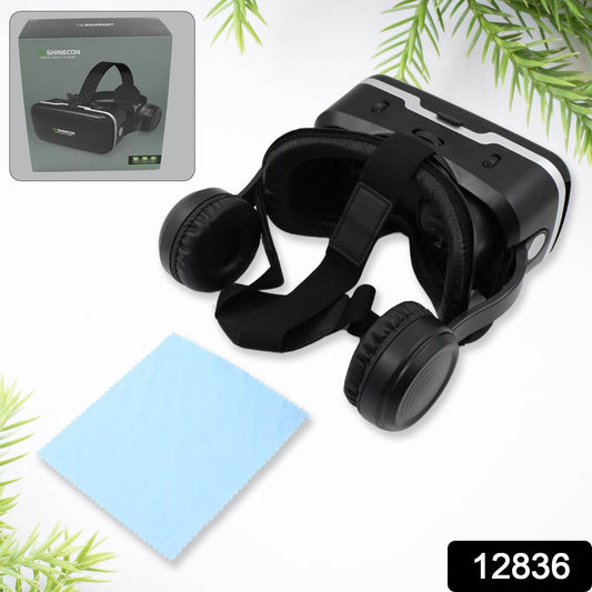 3D /Β HD VR Glasses Virtual Reality Goggles Headset for iOS for Android SmartphoneΒ VR Goggles-For 3D VR Movies Video Games with Headphones (1 Pc) - infinityexculsivestore.com