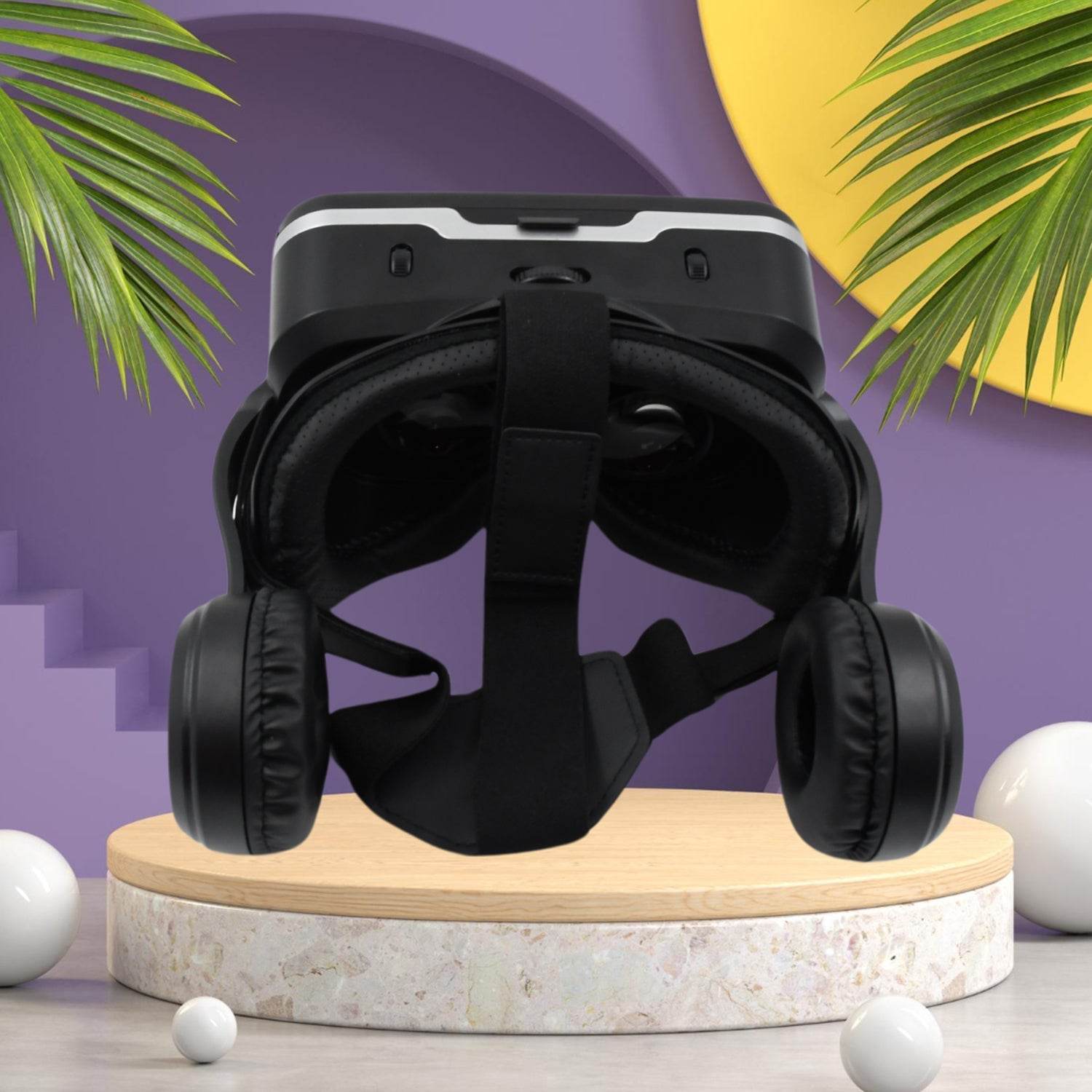 3D / HD VR Glasses Virtual Reality Goggles Headset for iOS for Android Smartphone VR Goggles-For 3D VR Movies Video Games with Headphones (1 Pc) - infinityexculsivestore.com