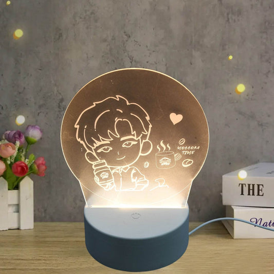 3D Led Night Light Desk Lamp Lighting Lamp Practical 3D Night Light Creative Dream Sleep Led Desk Lamp Bedroom Bedside Light - infinityexculsivestore.com