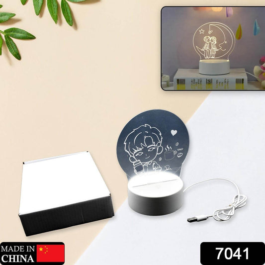 3D Led Night Light Desk Lamp Lighting Lamp Practical 3D Night Light Creative Dream Sleep Led Desk Lamp Bedroom Bedside Light - infinityexculsivestore.com