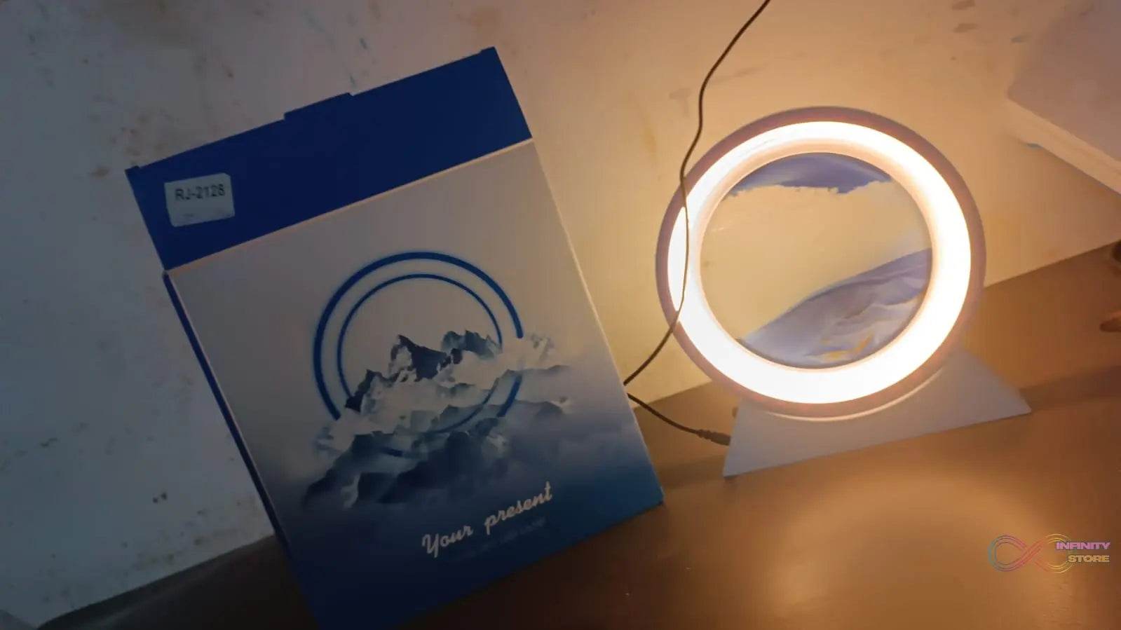 3D Liquid motion Display With LED Light (1 Pc) - infinityexculsivestore.com