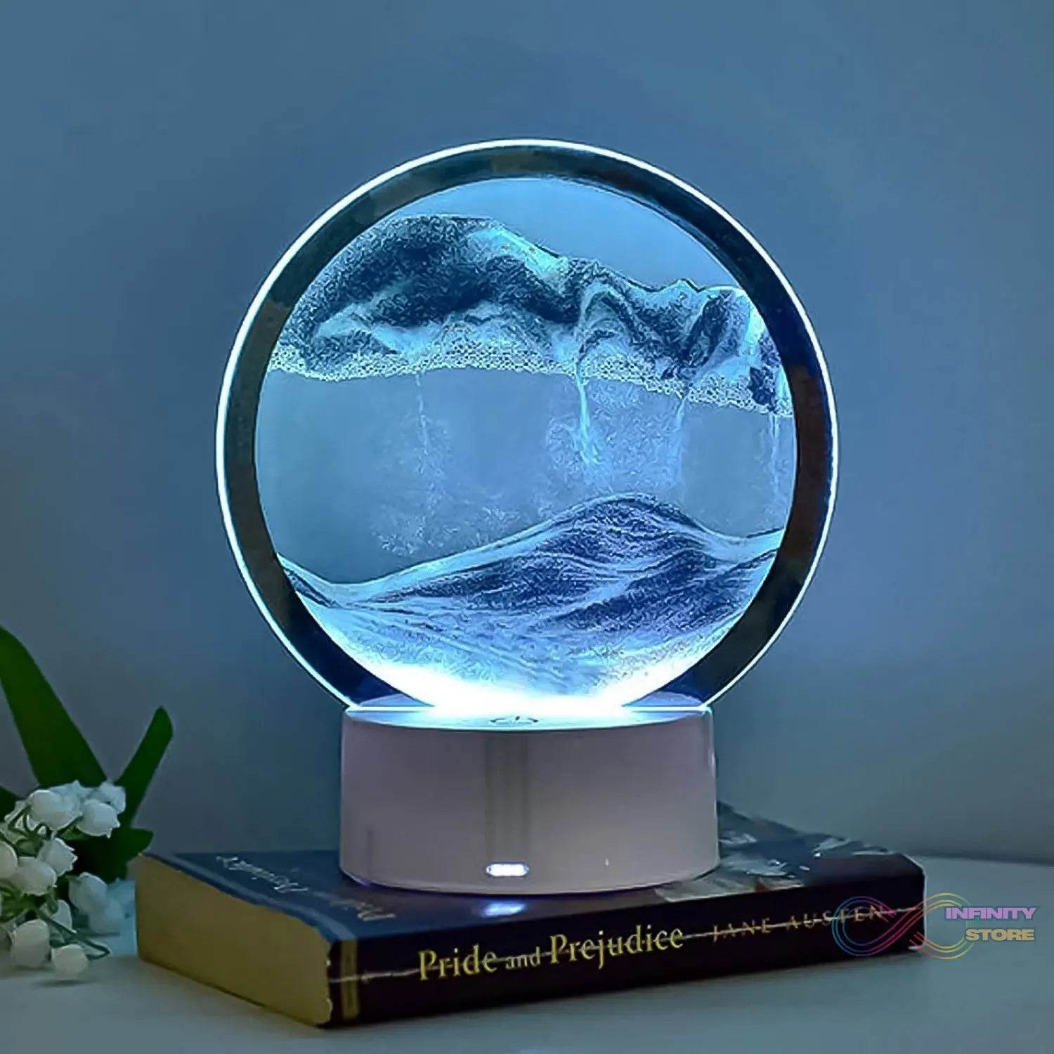 3D Liquid motion Display With LED Light (1 Pc) - infinityexculsivestore.com