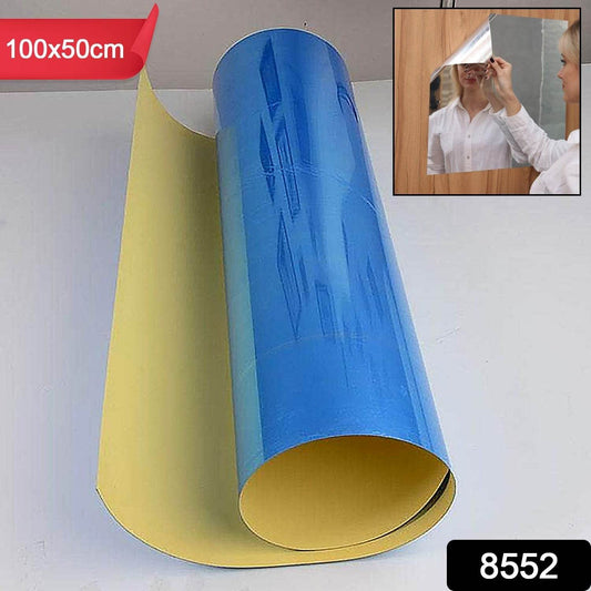 3D Mirror Wall Stickers Wall Mirror Decorative Mirror Paper for Home, Living Room Wall, Bedroom Wall, TV Backdrop Use Paper (100Γ50 Cm) - infinityexculsivestore.com