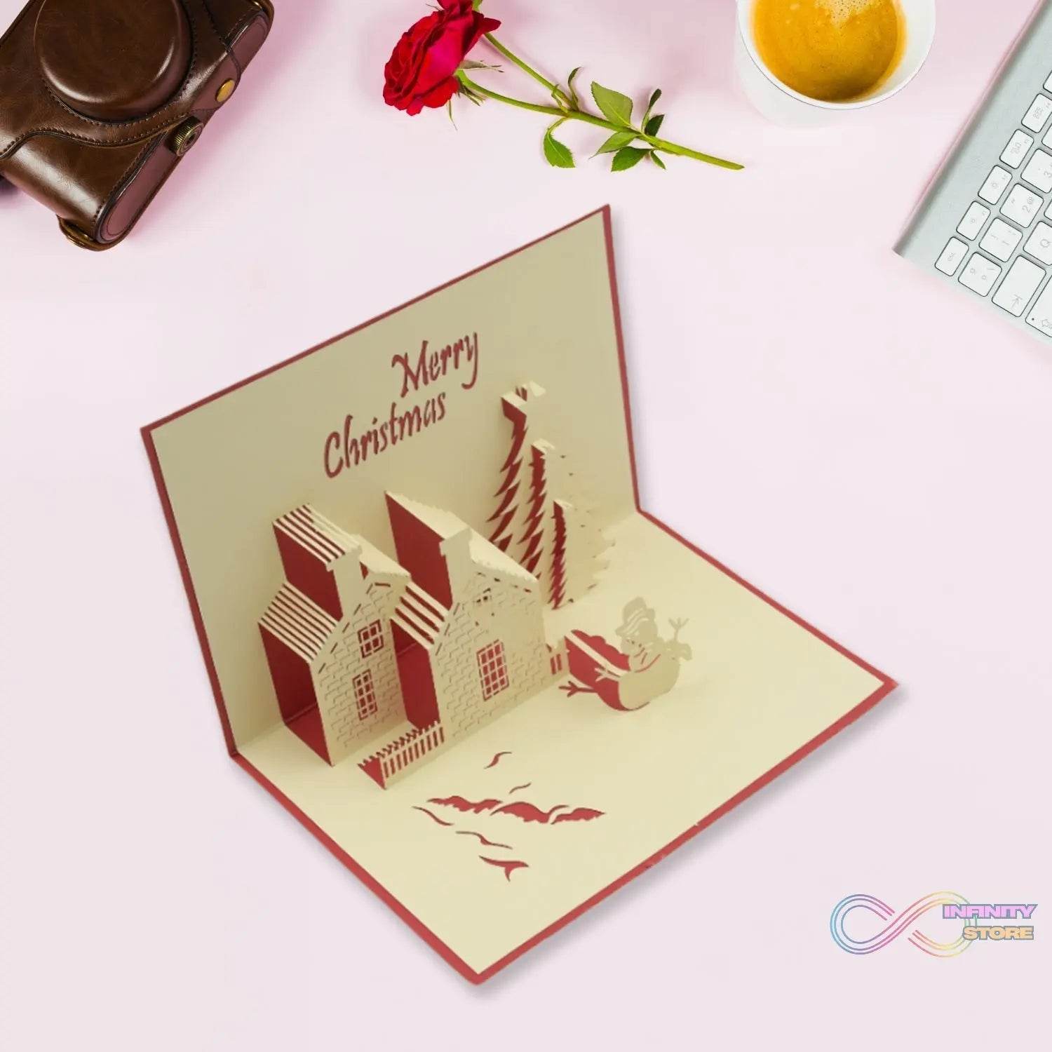 3D Paper Wish Card High Quality Paper Card All Design Card Good Wishing Card (Birthday , Valentine , love , Christmas Card) (1Pc ) - infinityexculsivestore.com