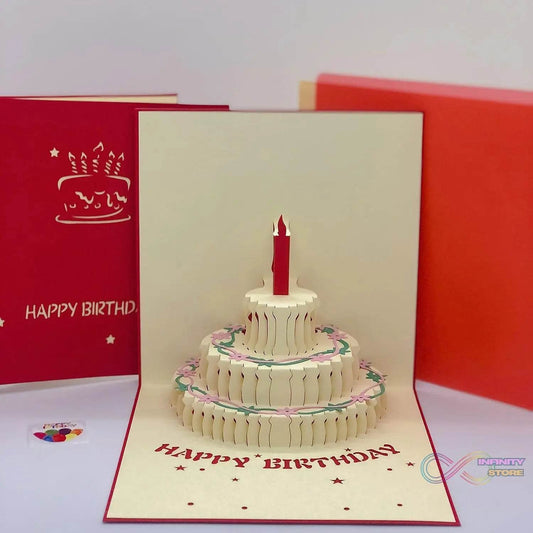 3D Paper Wish Card High Quality Paper Card All Design Card Good Wishing Card (Birthday , Valentine , love , Christmas Card) (1Pc ) - infinityexculsivestore.com