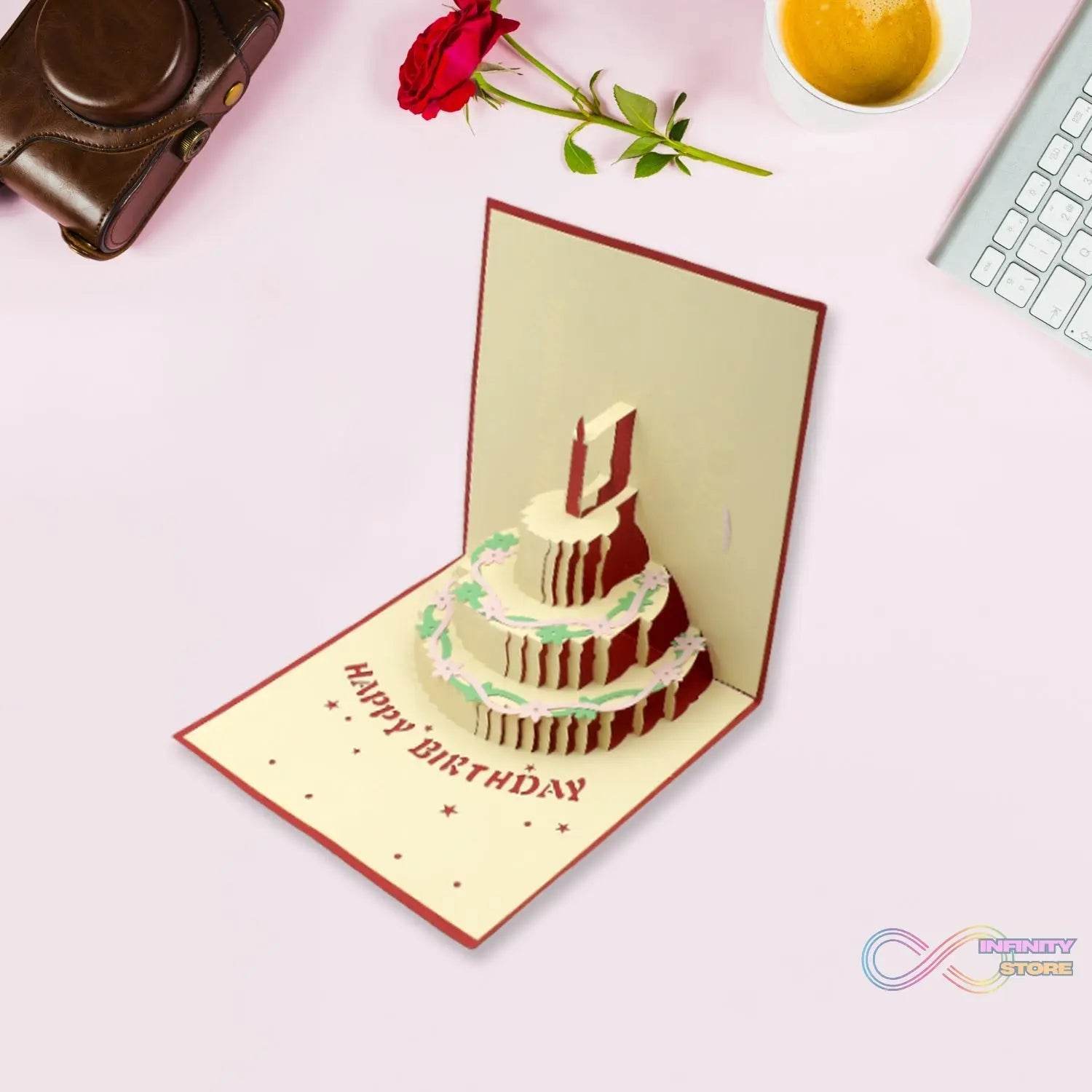 3D Paper Wish Card High Quality Paper Card All Design Card Good Wishing Card (Birthday , Valentine , love , Christmas Card) (1Pc ) - infinityexculsivestore.com