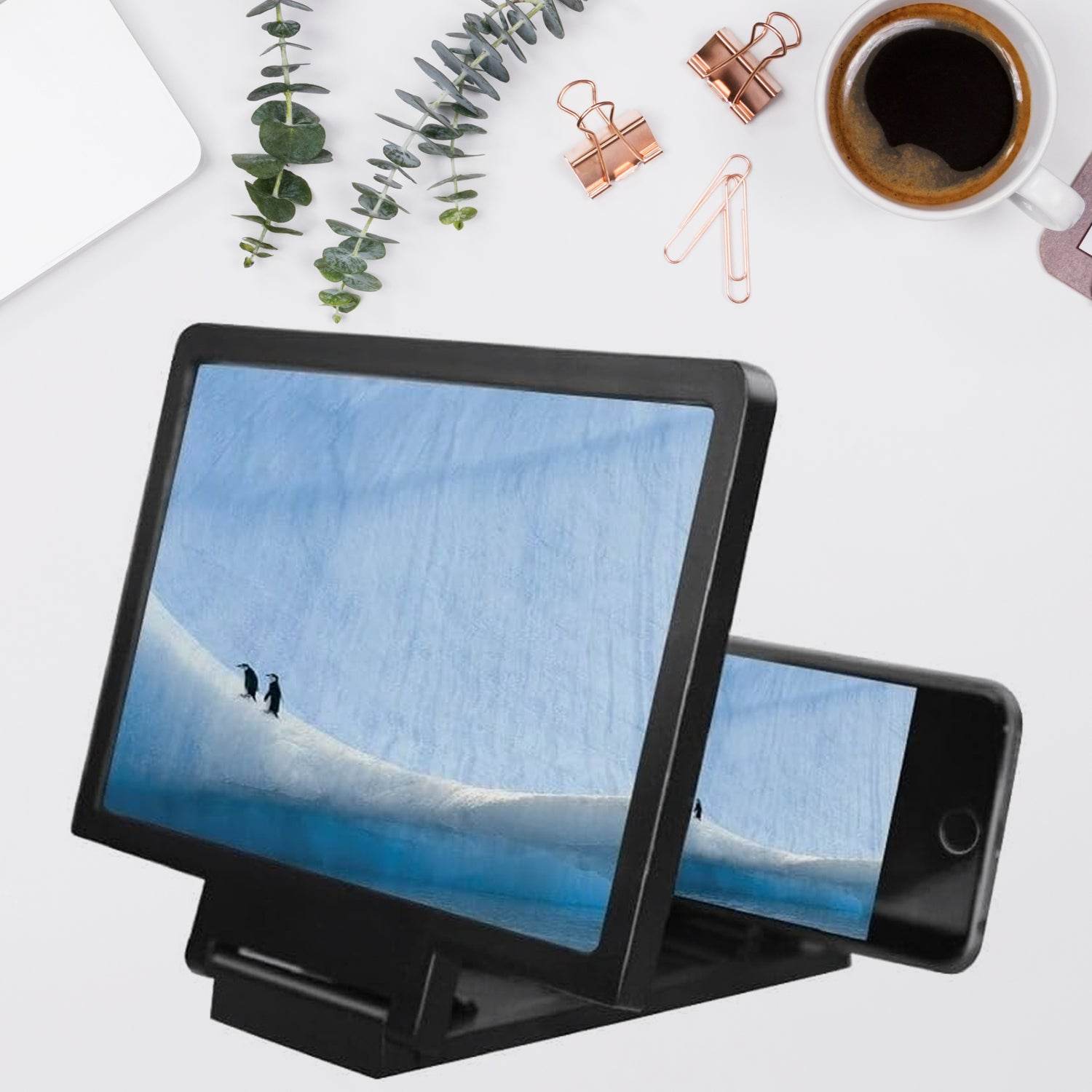 3D Phone Screen Magnifier Video Screen Amplifier Expander Holder Bracket for Mobile Phone Screen Zoom Display (1 Pc) - infinityexculsivestore.com