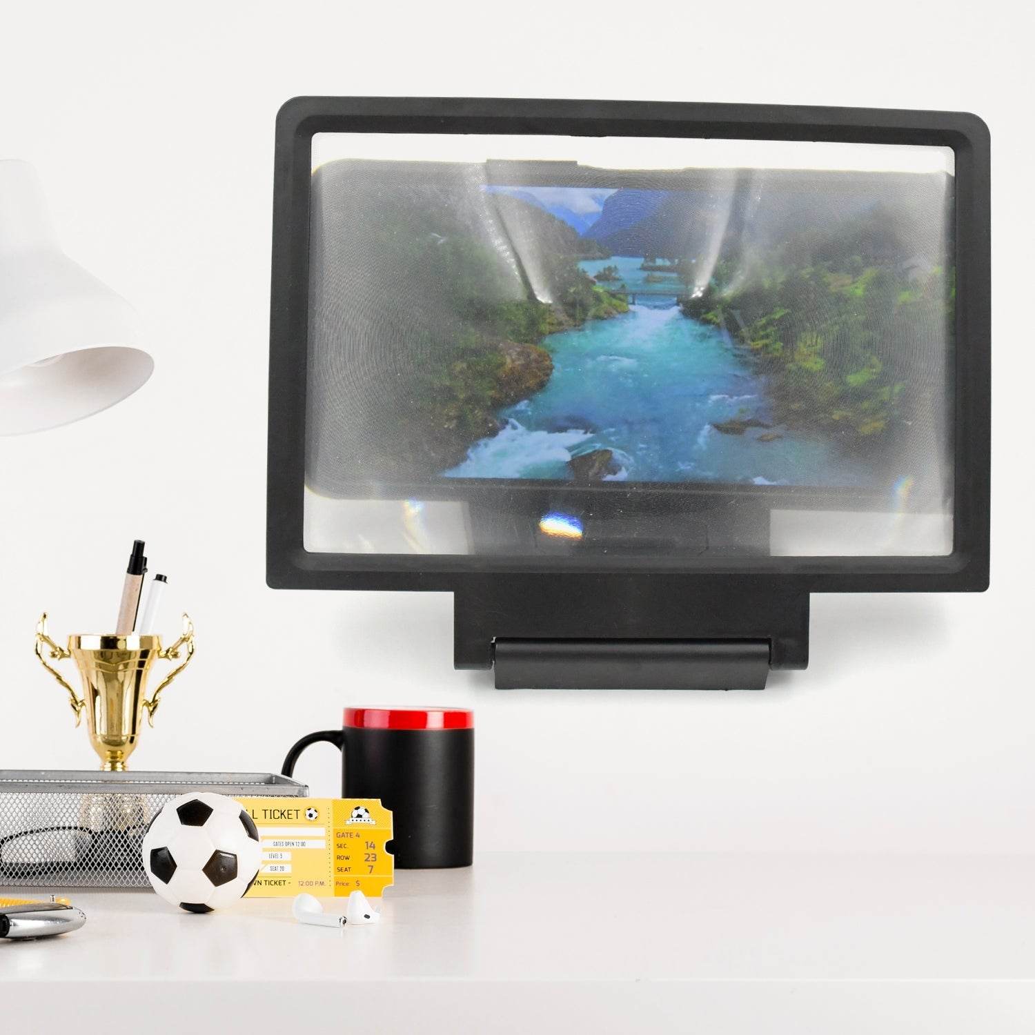 3D Phone Screen Magnifier Video Screen Amplifier Expander Holder Bracket for Mobile Phone Screen Zoom Display (1 Pc) - infinityexculsivestore.com