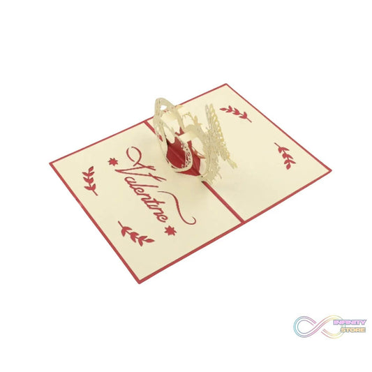 3D Pop - Up Greeting Card (1 Pc): Birthday, Love, Christmas - infinityexculsivestore.com