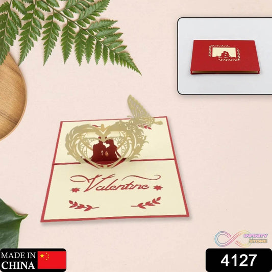3D Pop - Up Greeting Card (1 Pc): Birthday, Love, Christmas - infinityexculsivestore.com