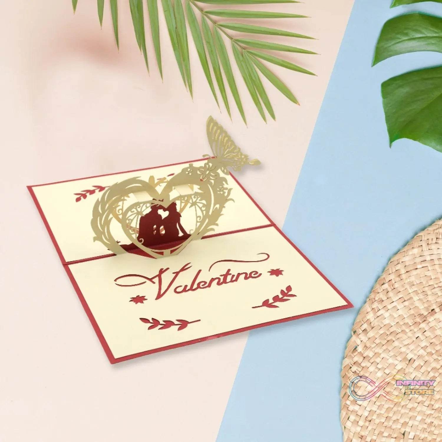 3D Pop - Up Greeting Card (1 Pc): Birthday, Love, Christmas - infinityexculsivestore.com