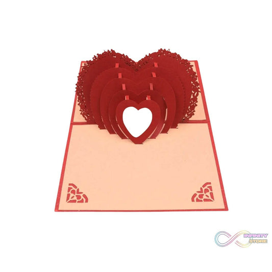 3D Pop - Up Greeting Card (1 Pc): Birthday, Love, Christmas - infinityexculsivestore.com