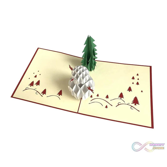 3D Pop - Up Greeting Card (1 Pc): Birthday, Love, Christmas - infinityexculsivestore.com