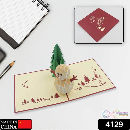 3D Pop - Up Greeting Card (1 Pc): Birthday, Love, Christmas - infinityexculsivestore.com