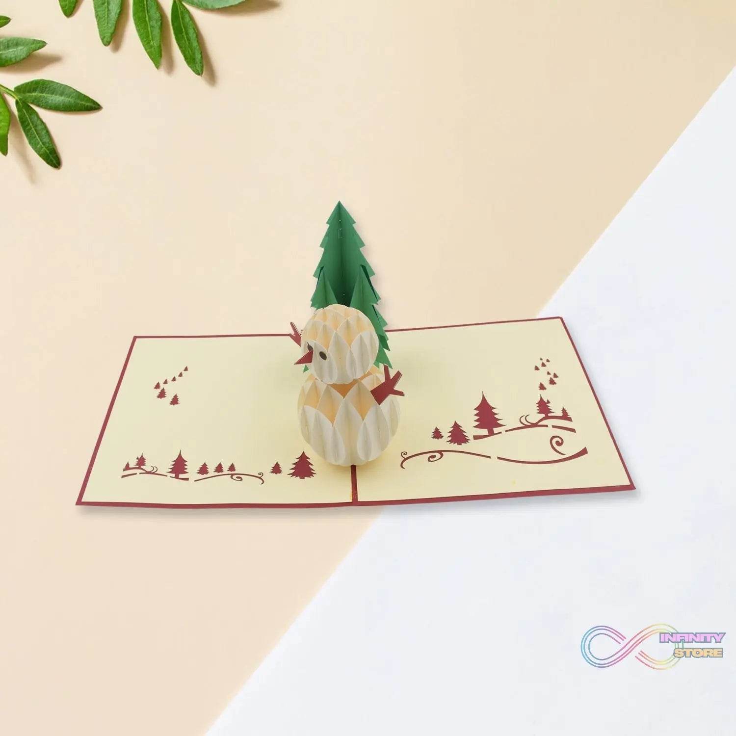 3D Pop - Up Greeting Card (1 Pc): Birthday, Love, Christmas - infinityexculsivestore.com