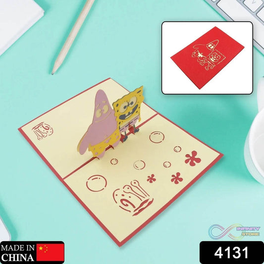 3D Pop-Up Greeting Card (1 Pc): Birthday, Love, Christmas - infinityexculsivestore.com