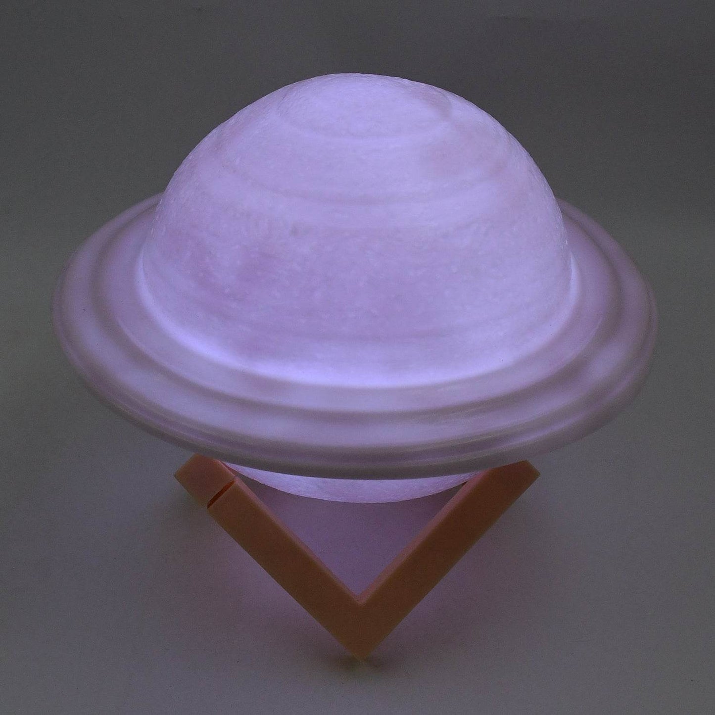 3D Saturn Lamp Home Decoration Bedside Night Light With Base (1 pc / Multicolor) - infinityexculsivestore.com