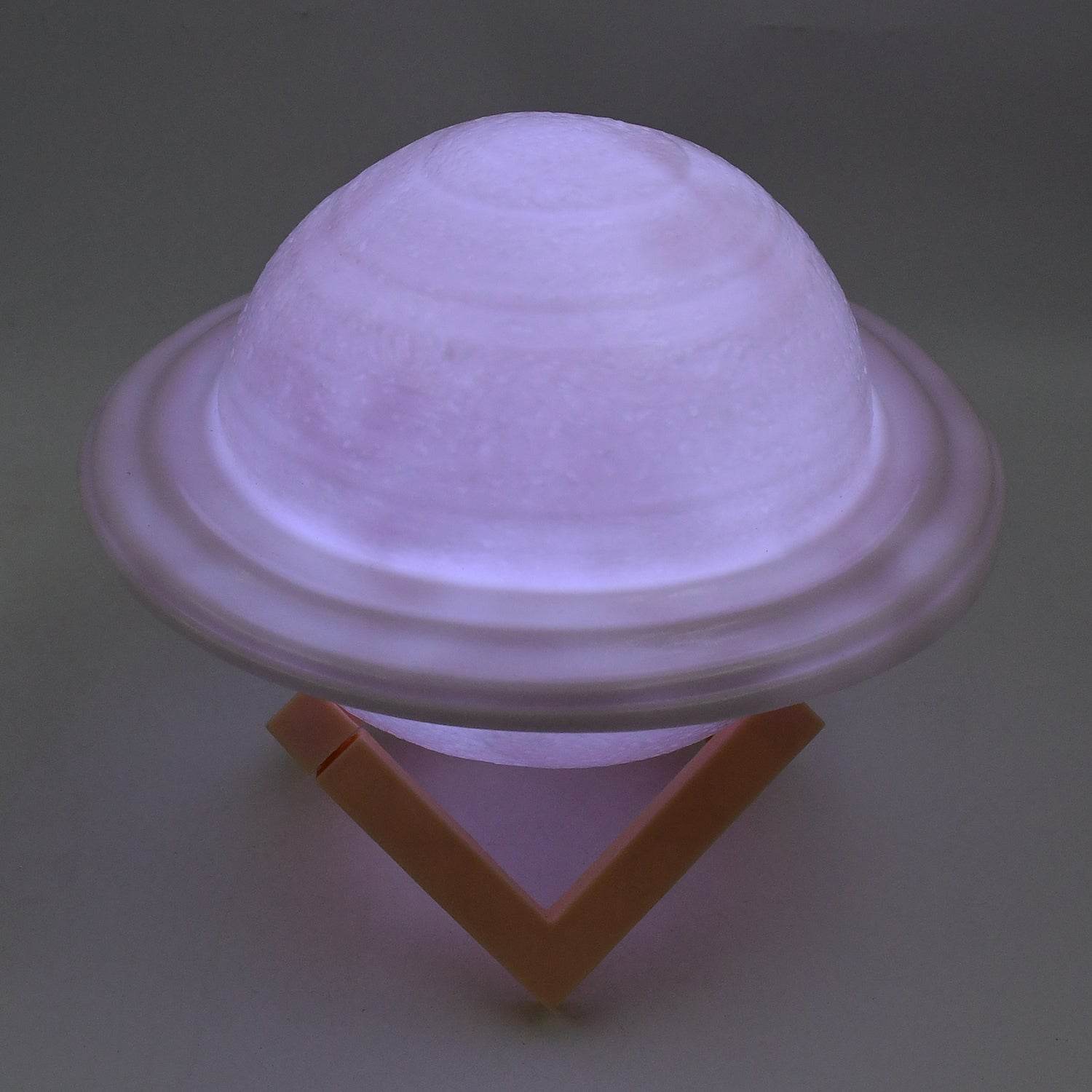 3D Saturn Lamp Home Decoration Bedside Night Light With Base (1 pc / Multicolor) - infinityexculsivestore.com