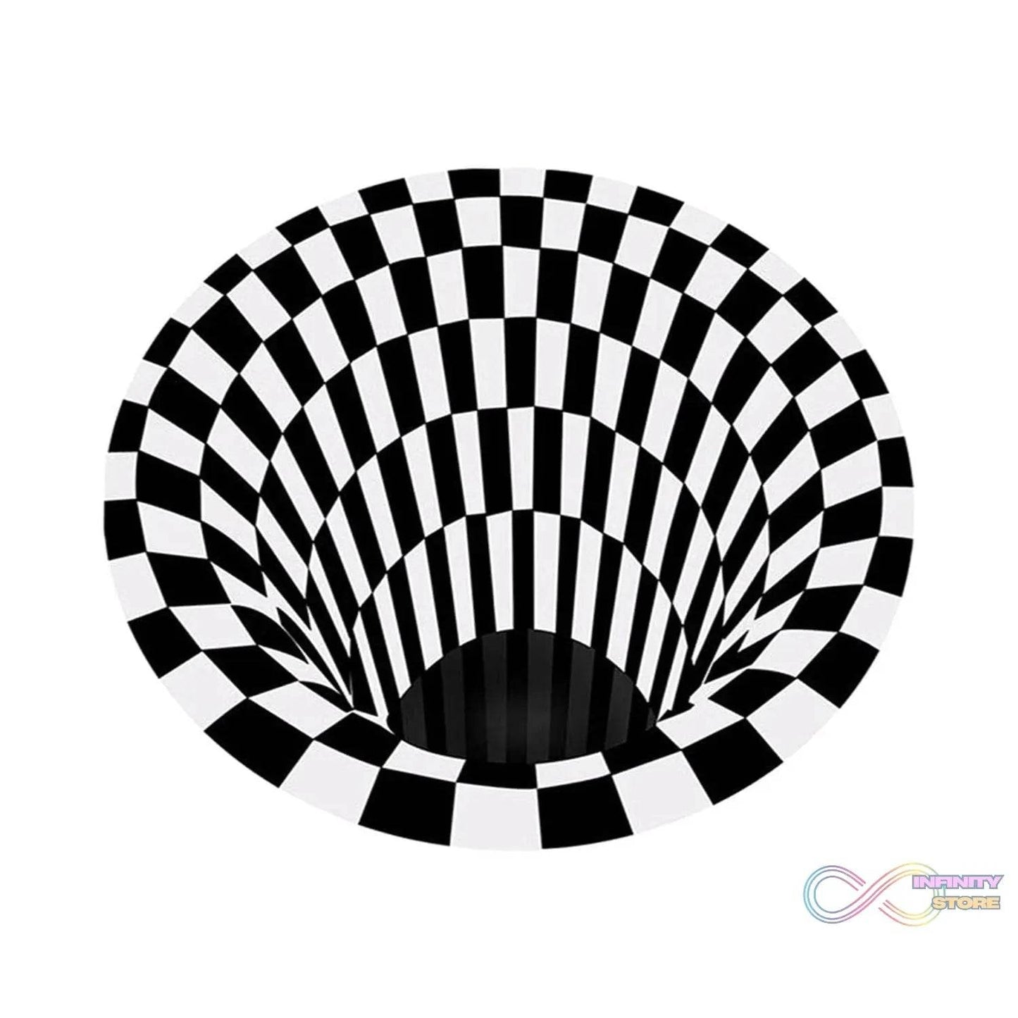 3D Space Round Carpet, Floor Mat Non - Woven Doormat (1 Pc / 78 Cm) - infinityexculsivestore.com