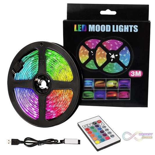 3M RGB LED Strip Lights, LED Mood Lights (1 Set) - infinityexculsivestore.com