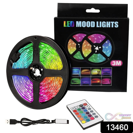 3M RGB LED Strip Lights, LED Mood Lights (1 Set) - infinityexculsivestore.com