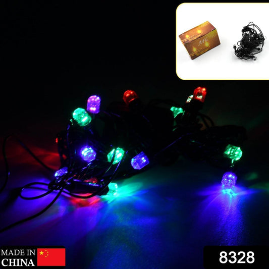 3Mtr Home Decoration Diwali & Wedding LED Christmas String Light Indoor and Outdoor Light ,Festival Decoration Led String Light, Multi-Color Light 8mm (15L 3 Mtr) - infinityexculsivestore.com
