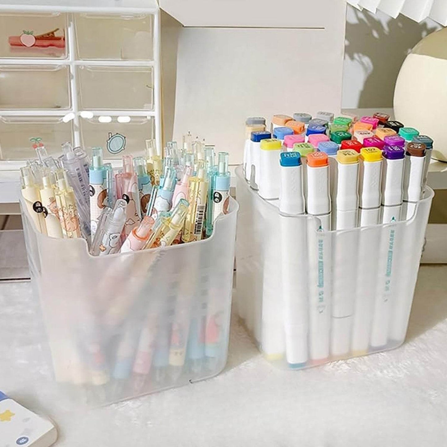 3Pcs Clear Plastic Organizer Storage Versatile Kitchen Drawer Organizer Tray for Desk, Makeup, Bathroom, Kitchen Pantry Cabinet - infinityexculsivestore.com