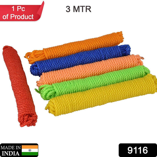3m Heavy - Duty Laundry Drying Rope (1 Pc, Mixed Colors) - infinityexculsivestore.com