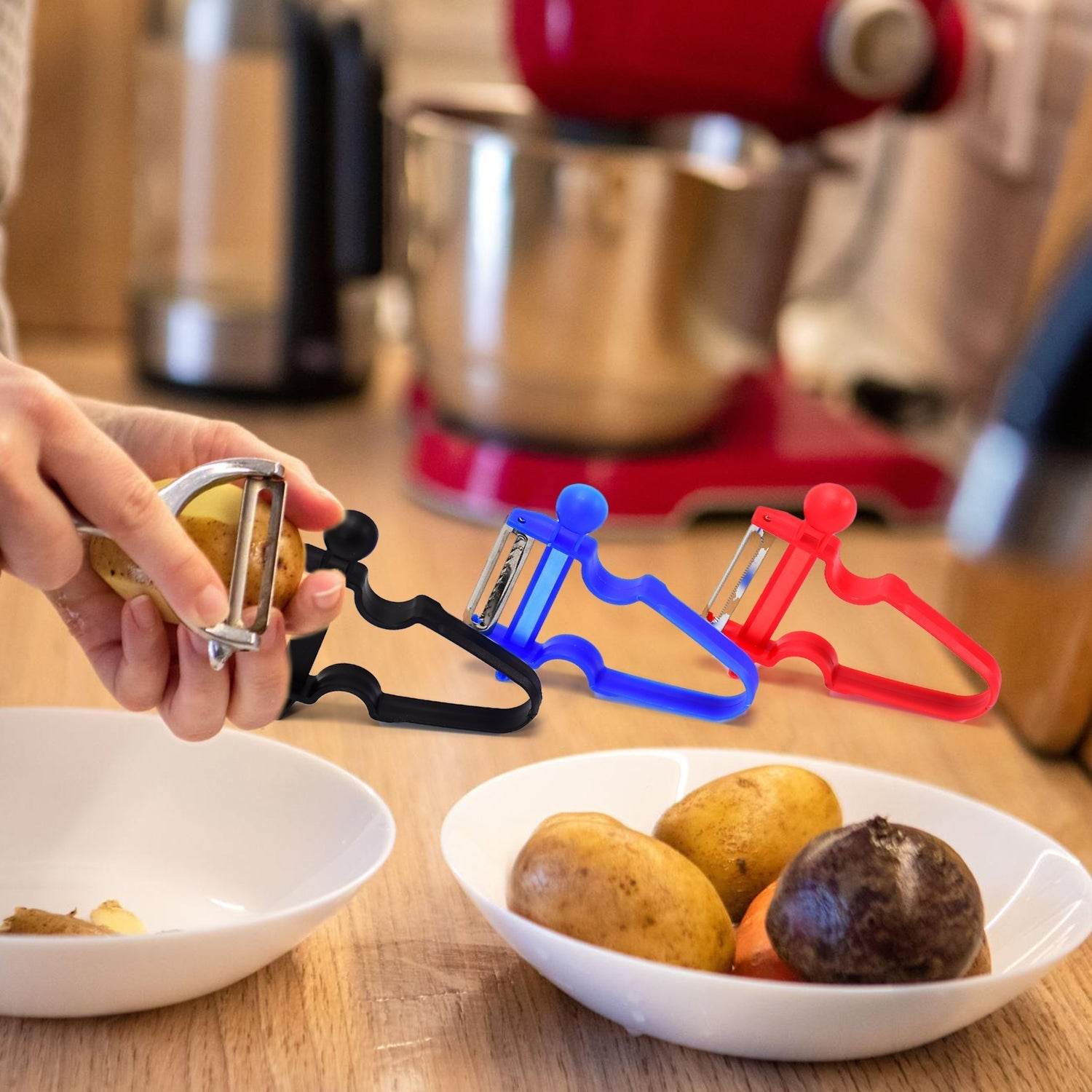 3pc Durable Blade Vegetable Peelers with Ergonomic Handles - infinityexculsivestore.com